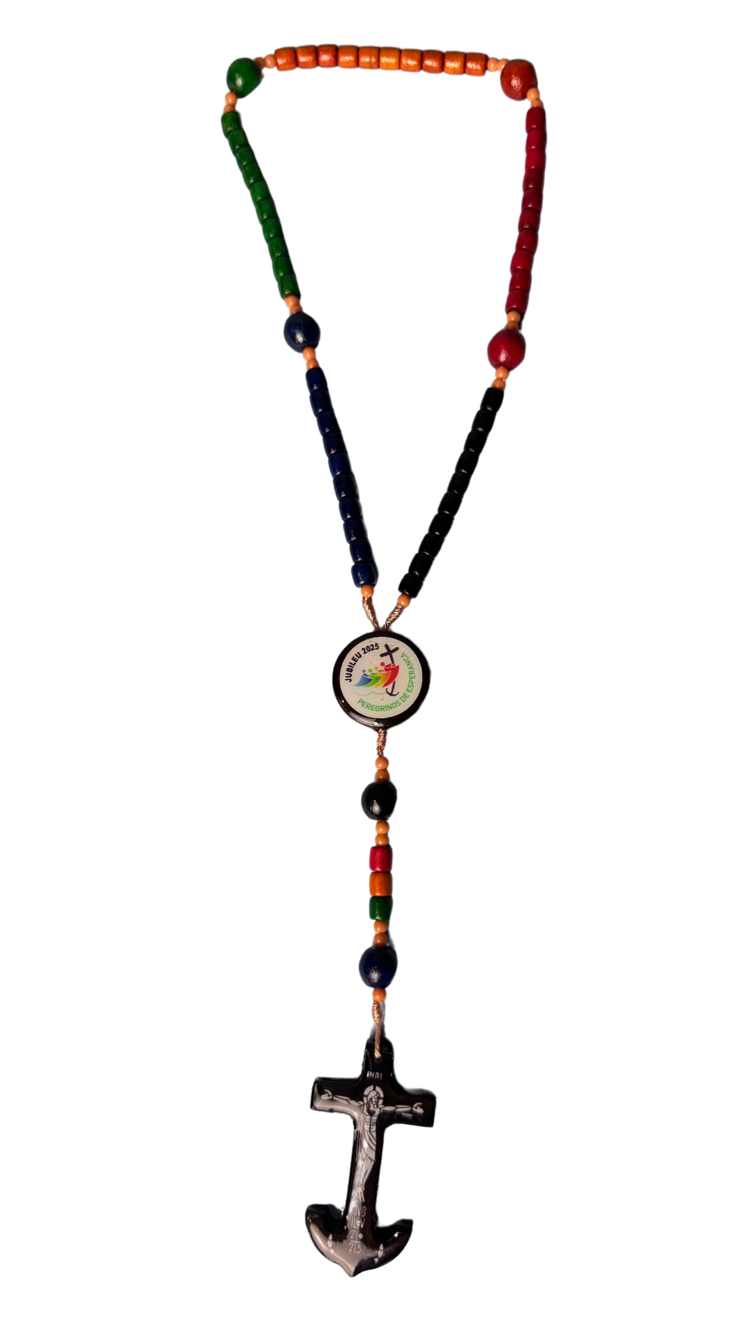 Terço Colorido com Crucifixo Âncora