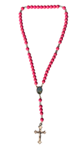 Terço Rosa com Crucifixo