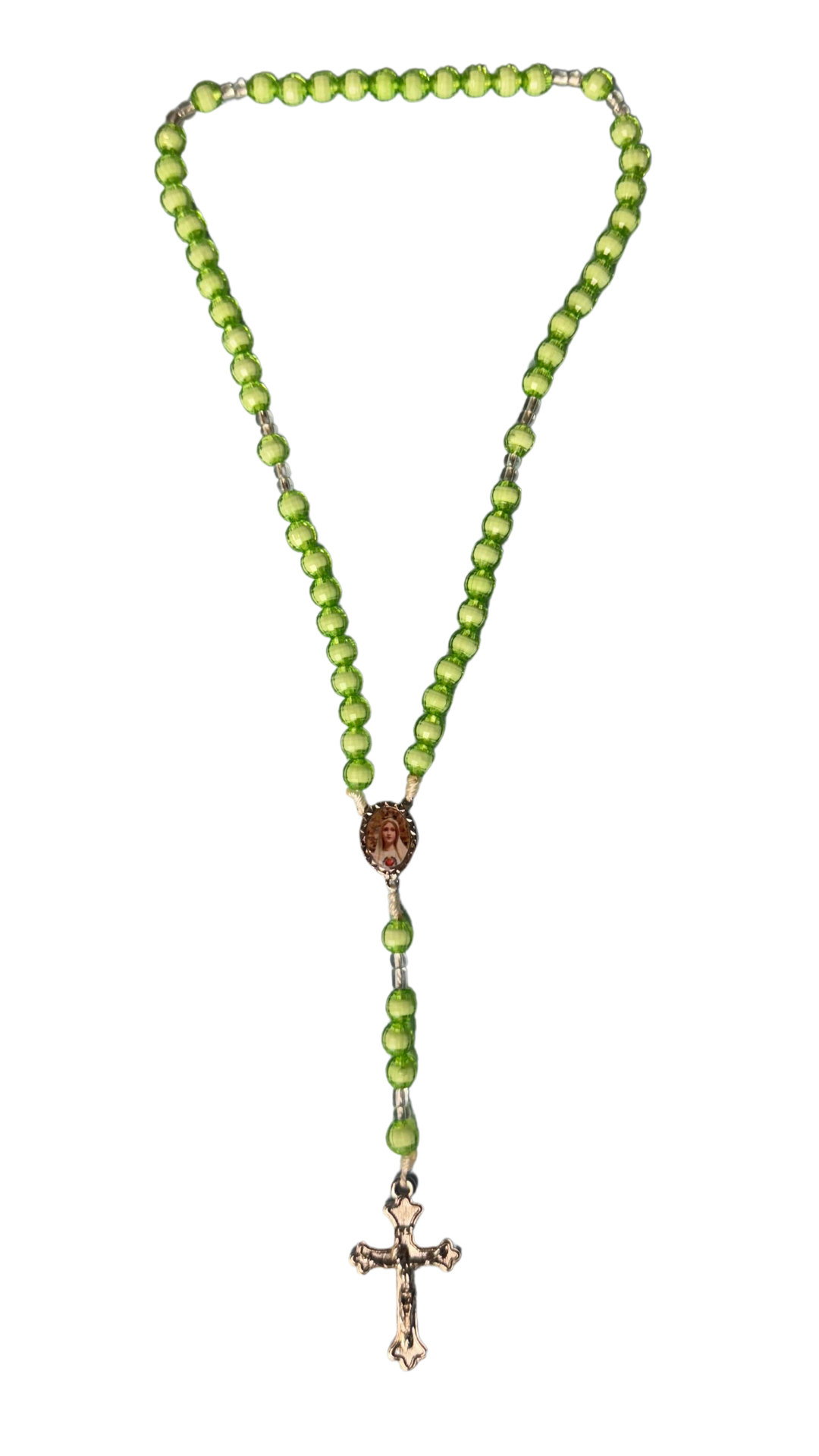 Terço Verde com Crucifixo