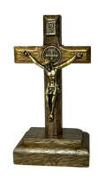Crucifixo de Mesa São Bento em Madeira