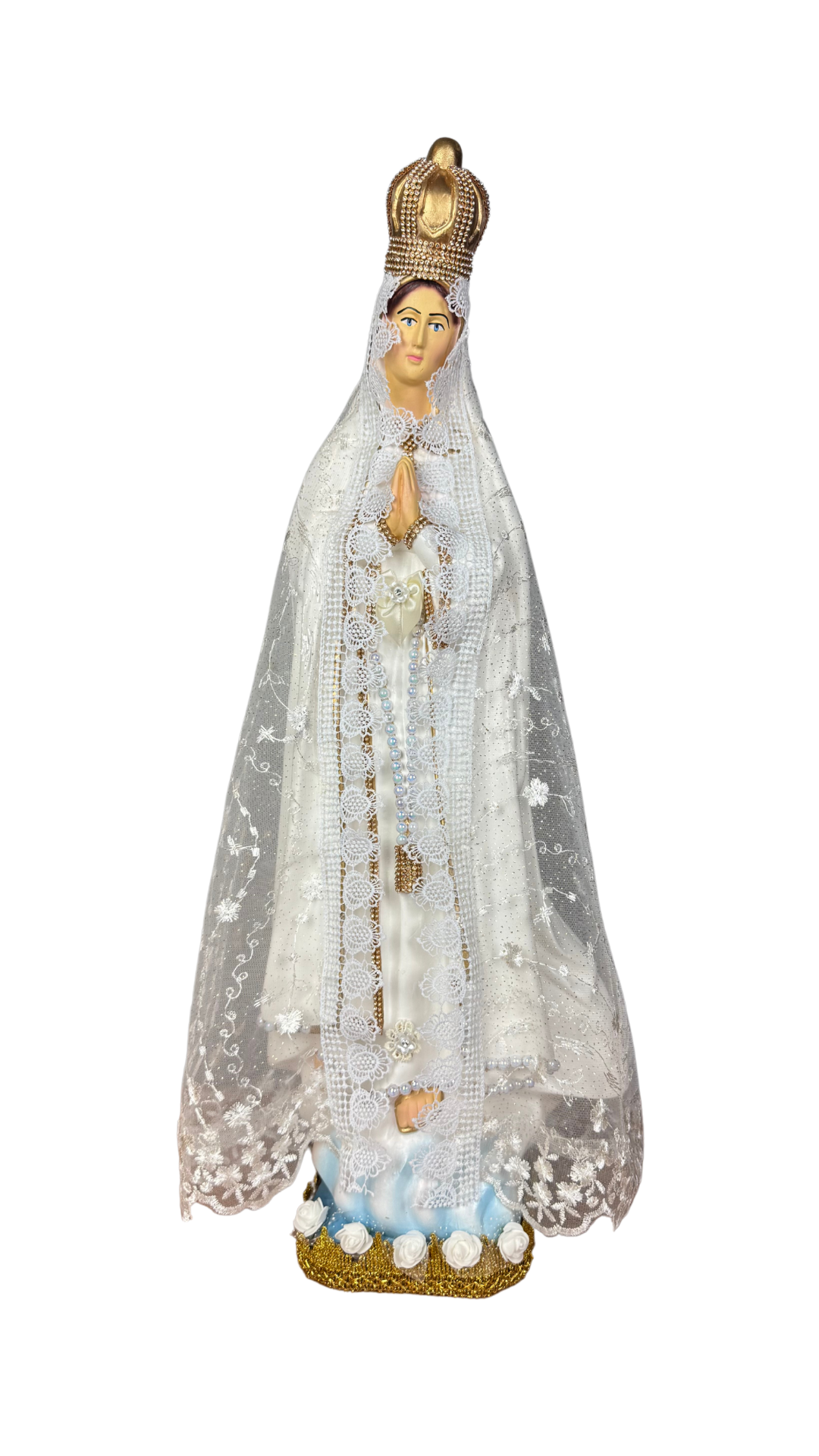 Imagem de Nossa Senhora Aparecida com Manto Branco
