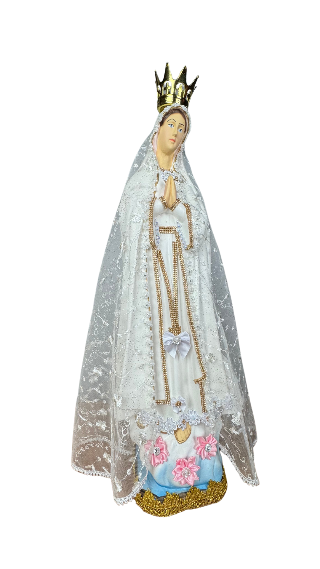 Imagem de Nossa Senhora de Fátima com Manto Branco