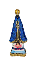 Imagem de Nossa Senhora Aparecida Azul com Coroa