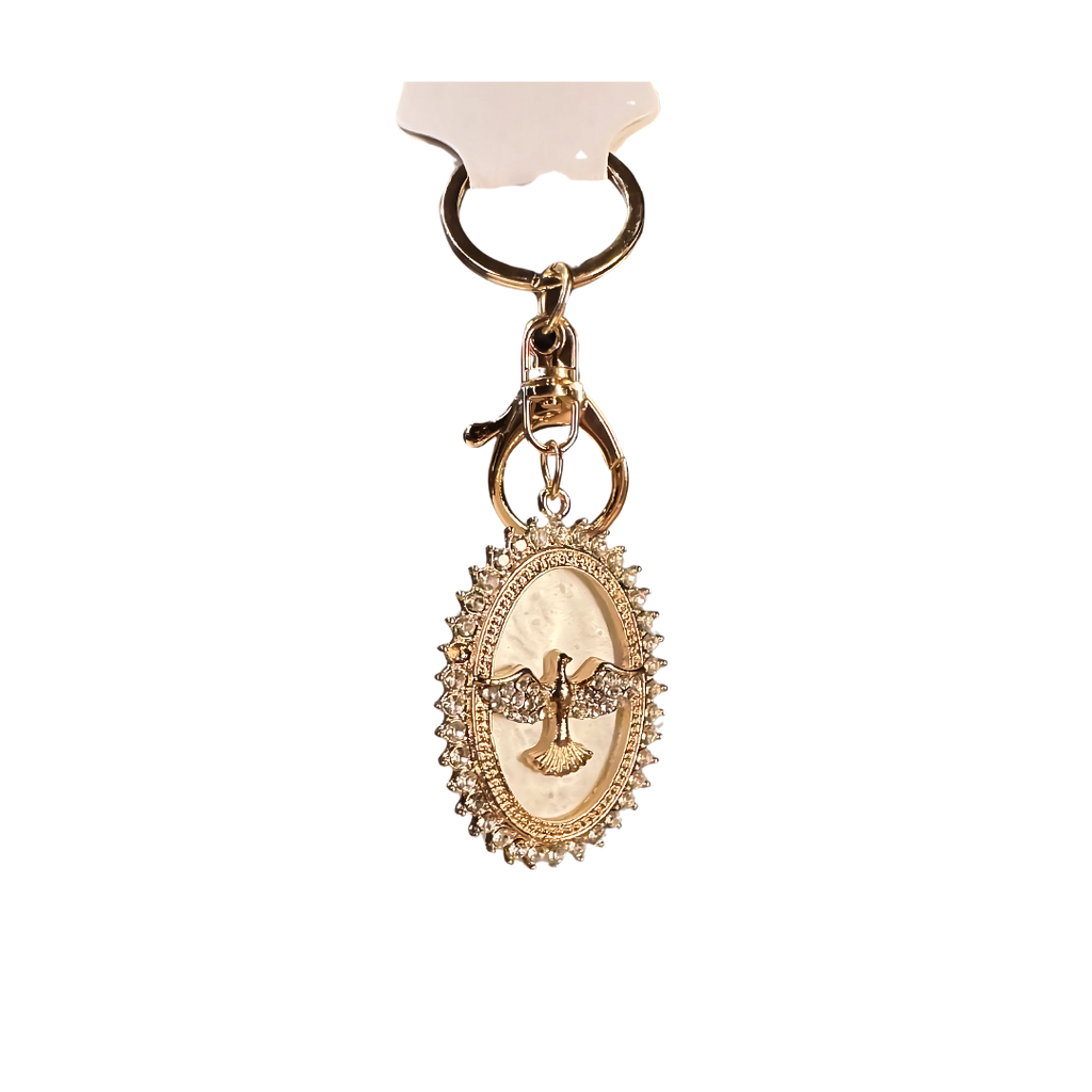 Chaveiro Divino Espírito Santo Dourado