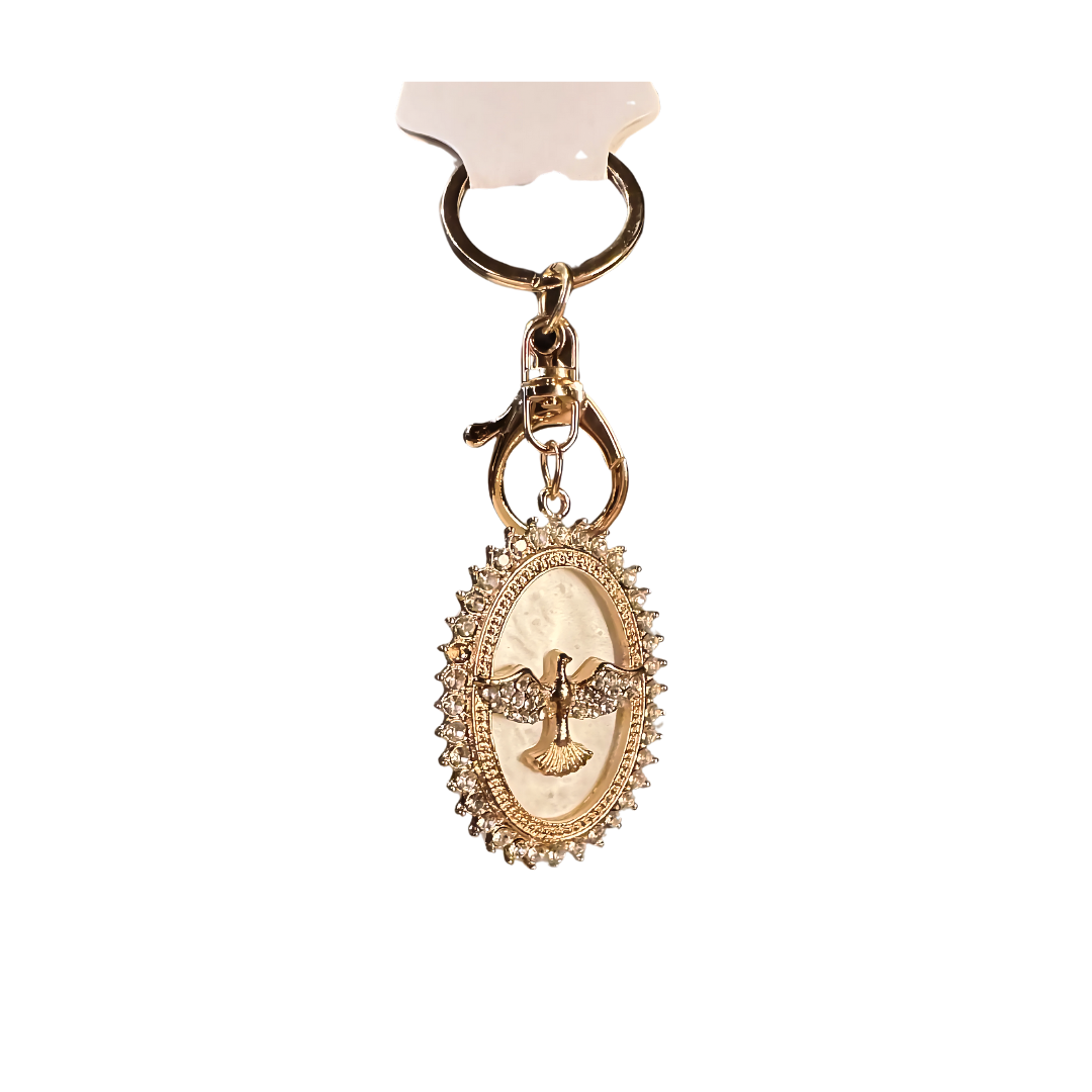 Chaveiro Divino Espírito Santo Dourado