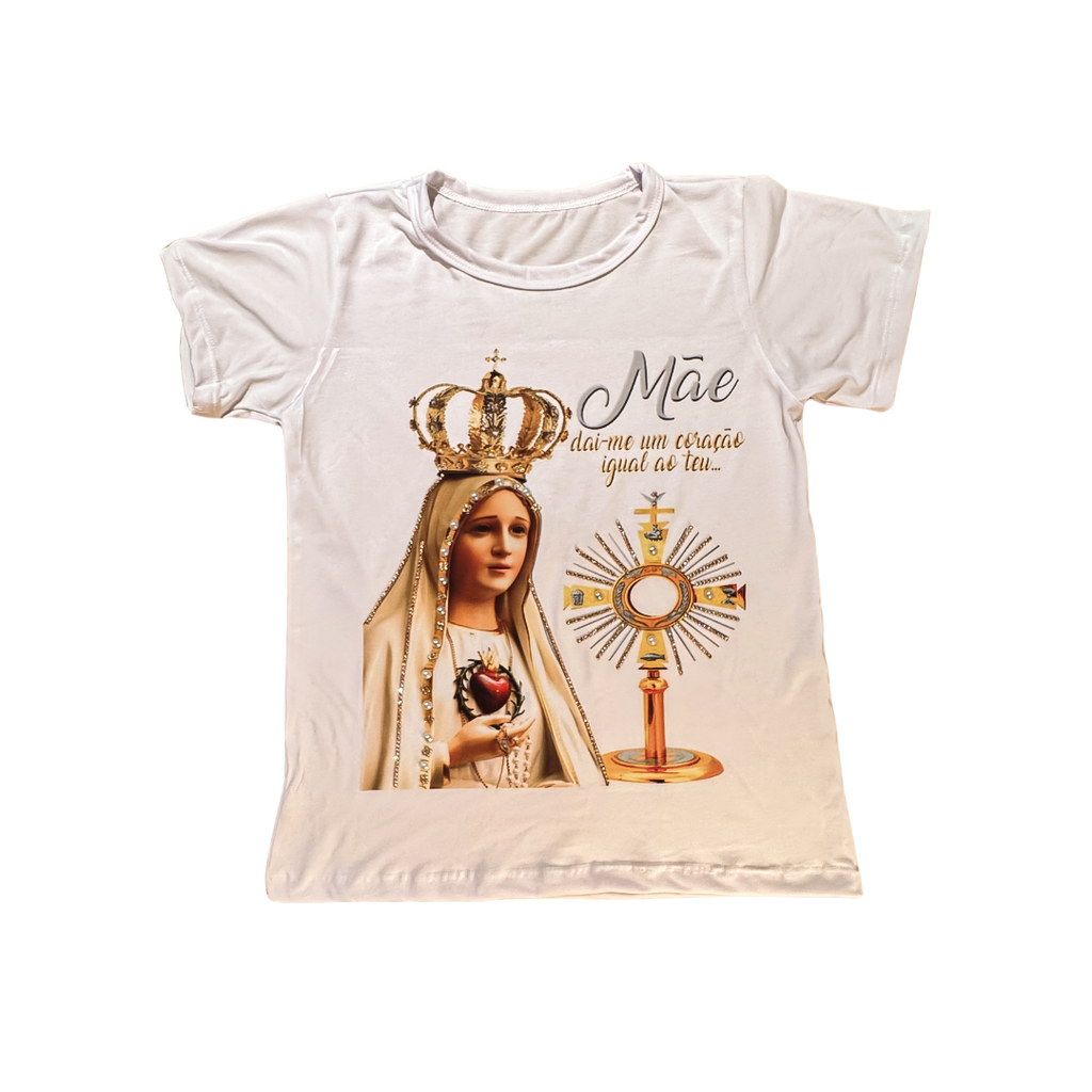 Blusa Nossa Senhora de Fátima com Santíssimo