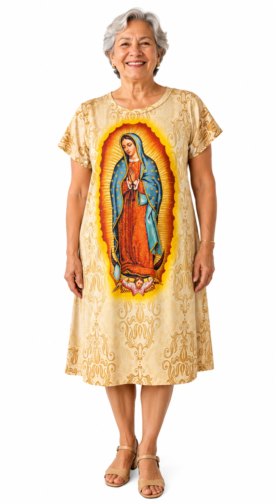Vestido Nossa Senhora de Guadalupe Manto de Proteção