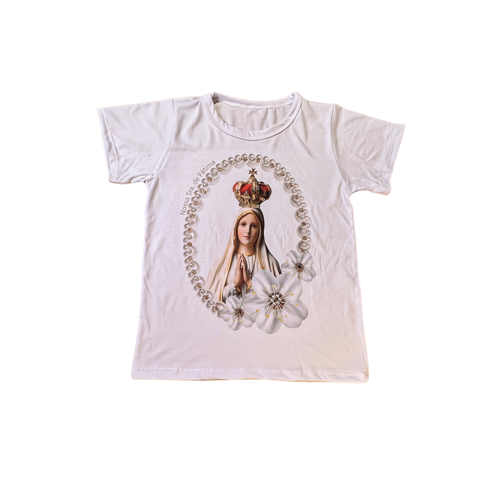 Blusa Nossa Senhora de Fátima Perolada