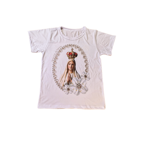 Blusa Nossa Senhora de Fátima Perolada