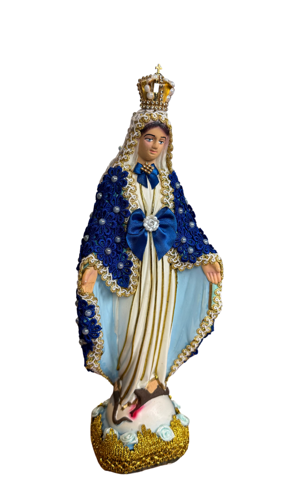 Imagem de Nossa Senhora das Graças Azul com Coroa