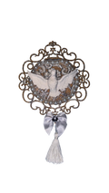 Divino Espírito Santo em MDF Prata Decorado