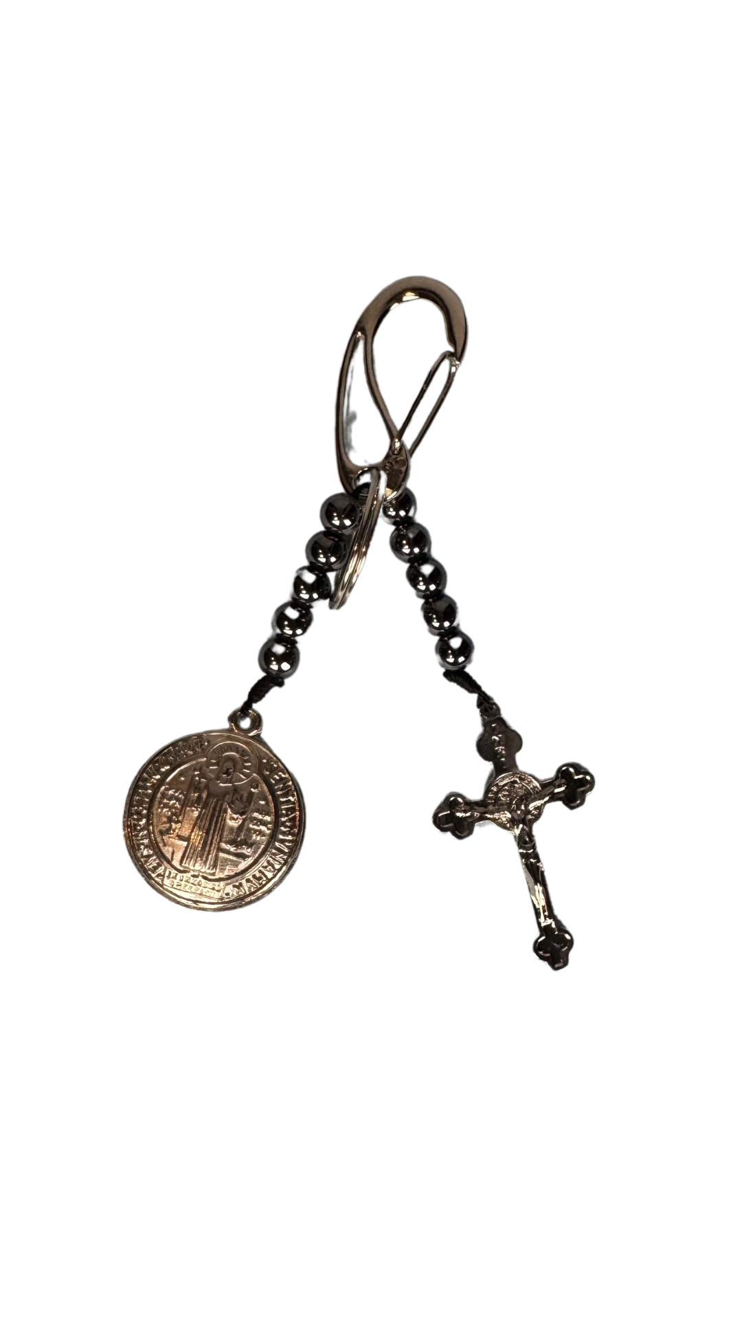Chaveiro Terço São Bento com Crucifixo