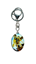 Chaveiro Oval São Jorge Guerreiro